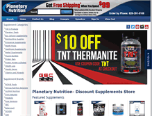 Tablet Screenshot of planetarynutrition.com